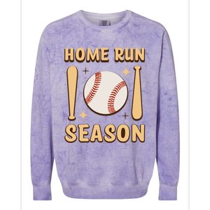 Home Run Season Perfect Gift For Baseball Enthusiasts Colorblast Crewneck Sweatshirt