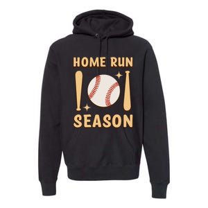 Home Run Season Perfect Gift For Baseball Enthusiasts Premium Hoodie