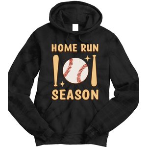 Home Run Season Perfect Gift For Baseball Enthusiasts Tie Dye Hoodie