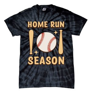 Home Run Season Perfect Gift For Baseball Enthusiasts Tie-Dye T-Shirt