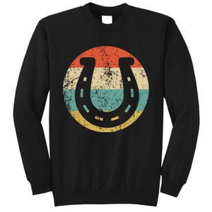 Horseshoe Retro Style Lucky Pullover Sweatshirt