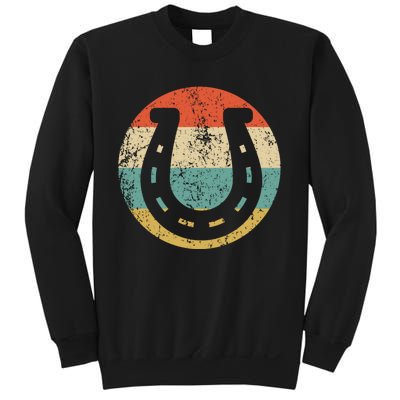 Horseshoe Retro Style Lucky Pullover Sweatshirt