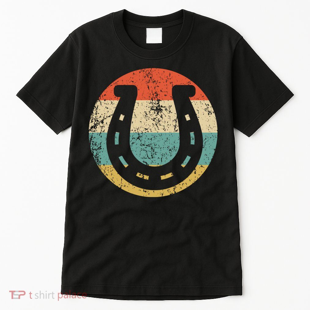 Horseshoe Retro Style Lucky Pullover Tall T-Shirt