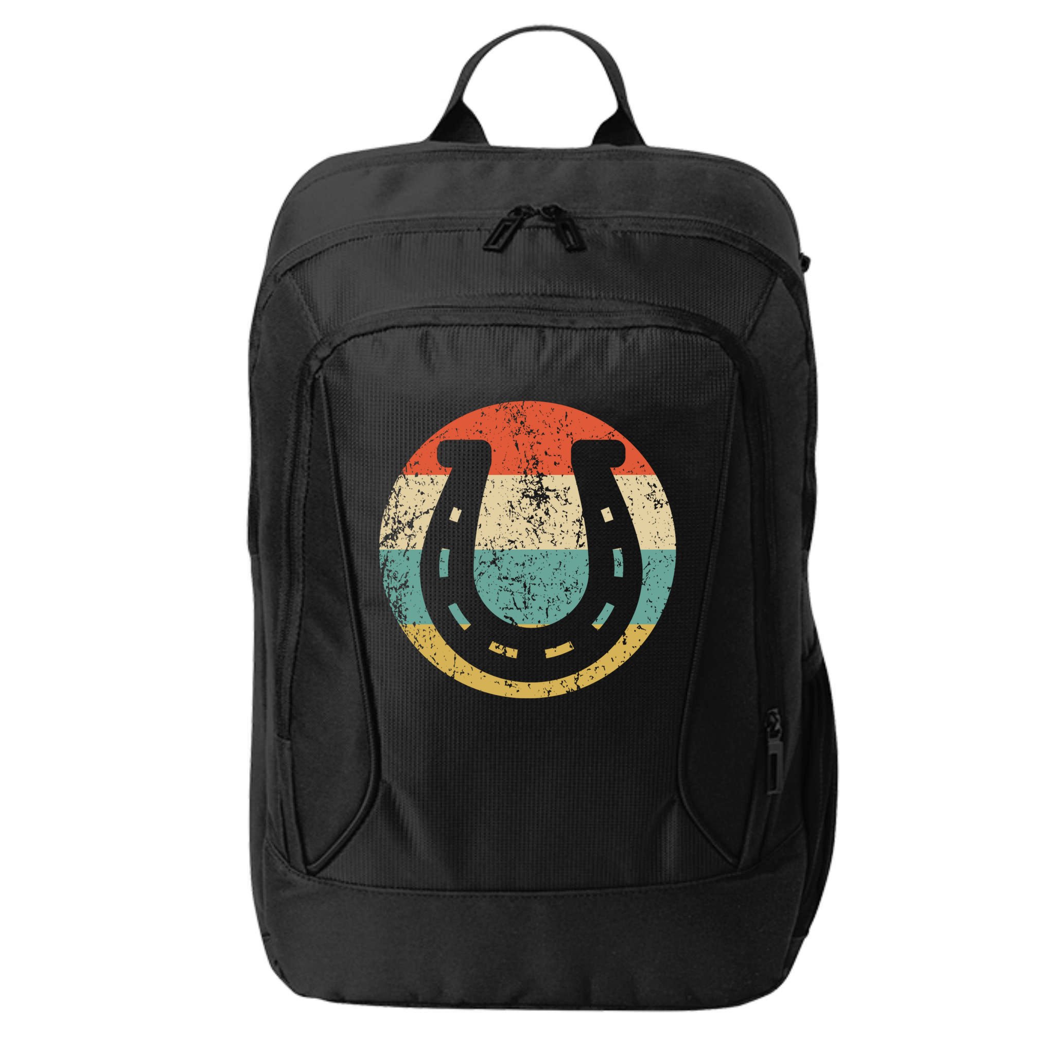 Horseshoe Retro Style Lucky Pullover City Backpack