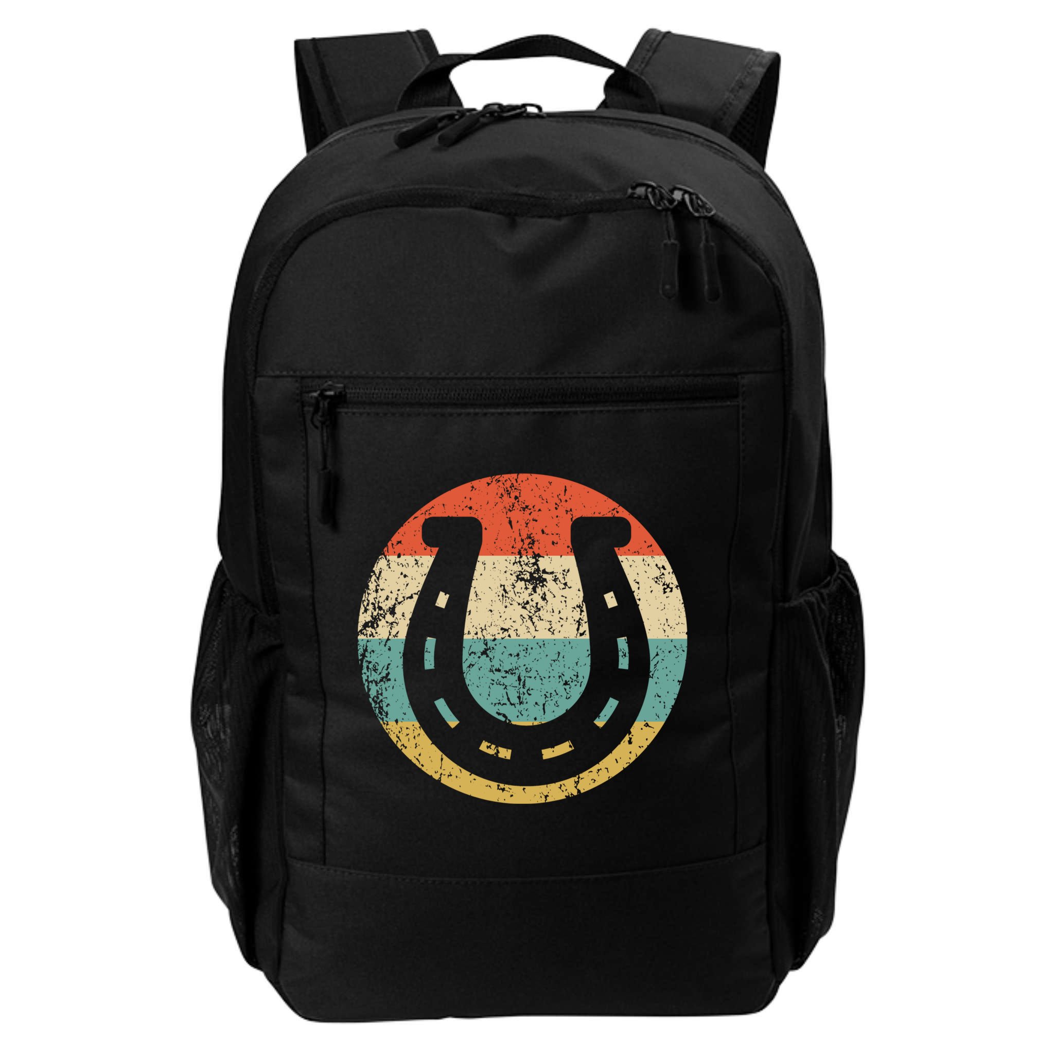 Horseshoe Retro Style Lucky Pullover Backpack