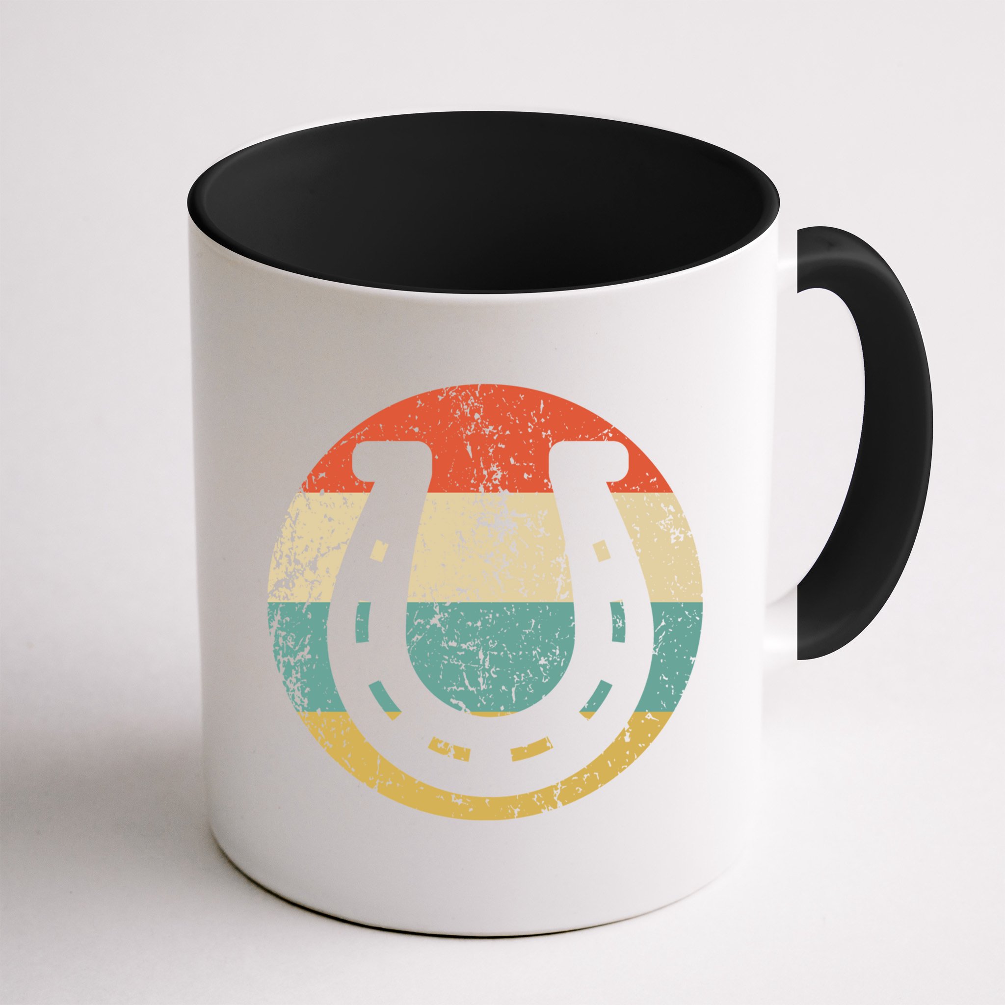 Horseshoe Retro Style Lucky Pullover Mug