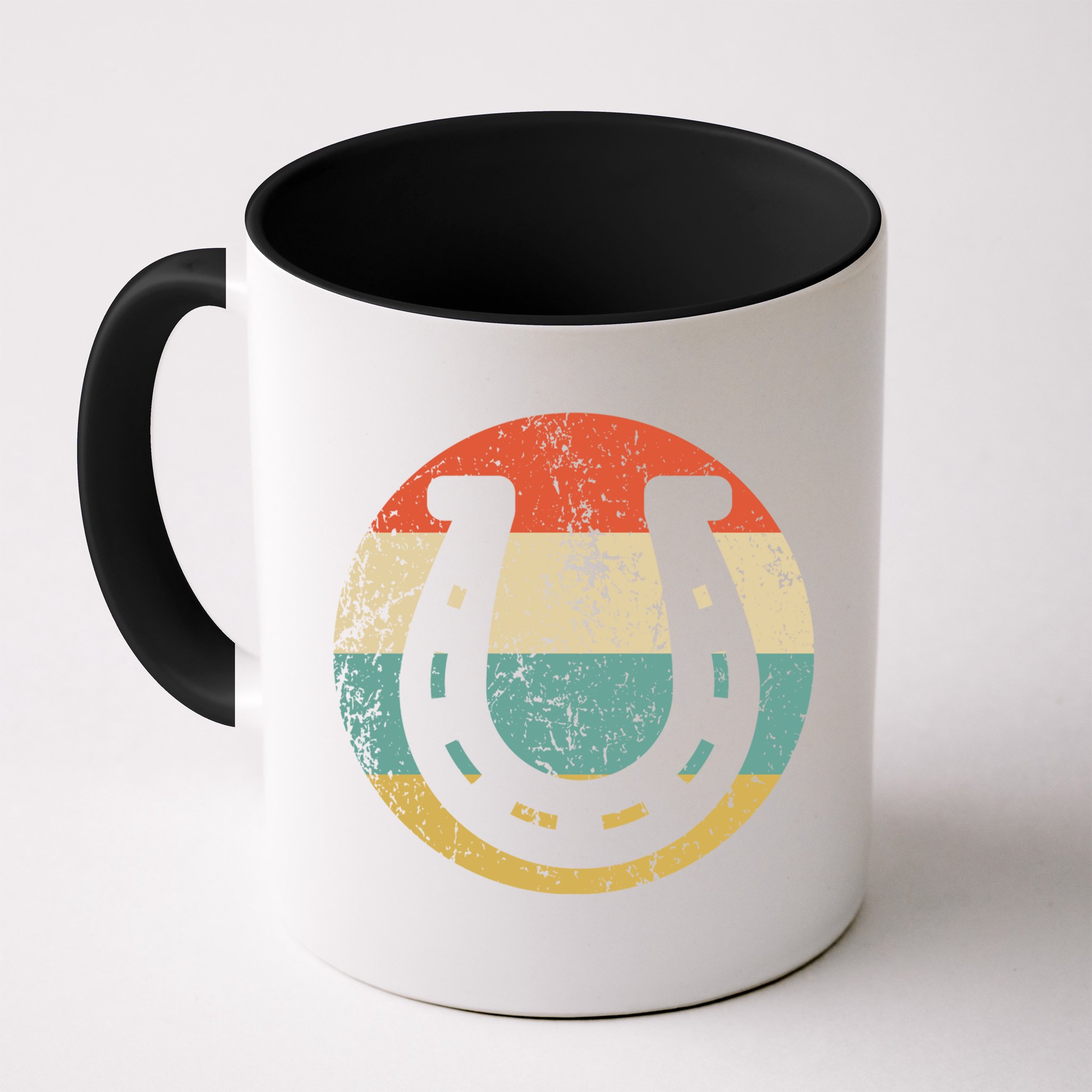 Horseshoe Retro Style Lucky Pullover Mug