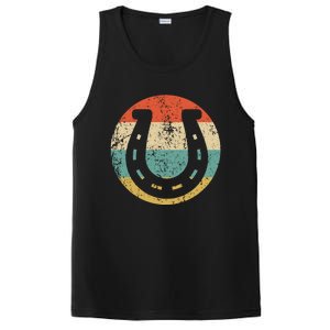 Horseshoe Retro Style Lucky Pullover PosiCharge Competitor Tank