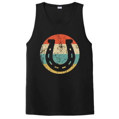 Horseshoe Retro Style Lucky Pullover PosiCharge Competitor Tank