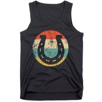 Horseshoe Retro Style Lucky Pullover Tank Top