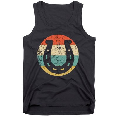 Horseshoe Retro Style Lucky Pullover Tank Top