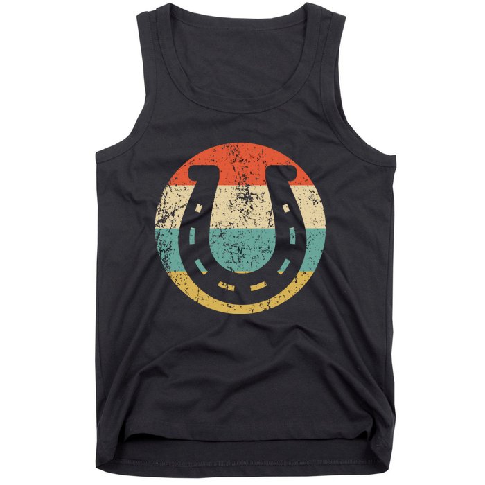 Horseshoe Retro Style Lucky Pullover Tank Top