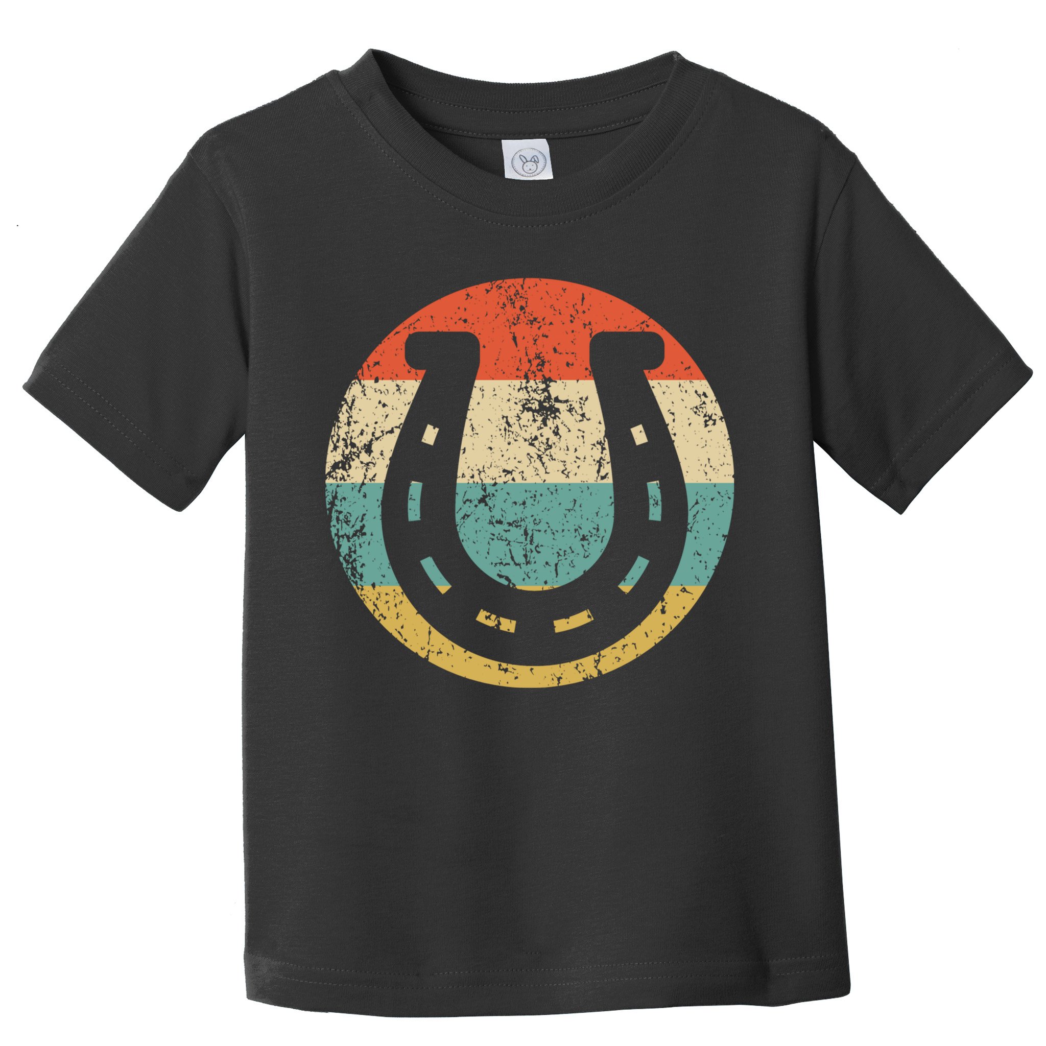Horseshoe Retro Style Lucky Pullover Toddler T-Shirt