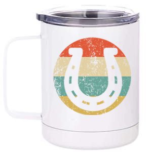 Horseshoe Retro Style Lucky Pullover 12 oz Stainless Steel Tumbler Cup