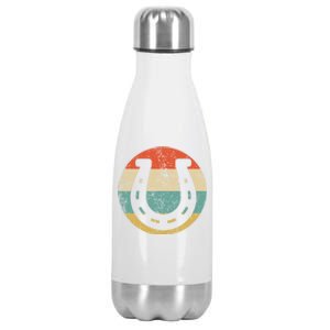 Horseshoe Retro Style Lucky Pullover Stainless Steel Insulated Water Bottle