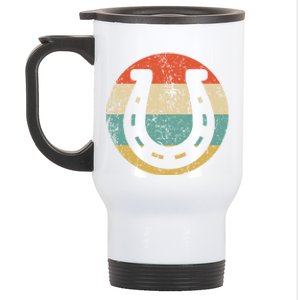 Horseshoe Retro Style Lucky Pullover Stainless Steel Travel Mug