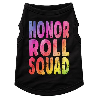 Honor Roll Squad Colorful Text Honor Roll Student Doggie Tank