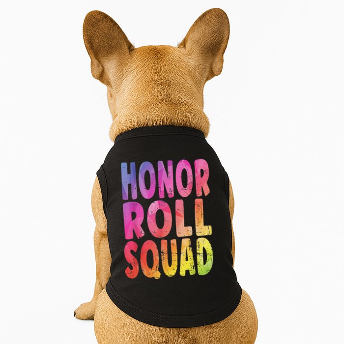 Honor Roll Squad Colorful Text Honor Roll Student Doggie Tank