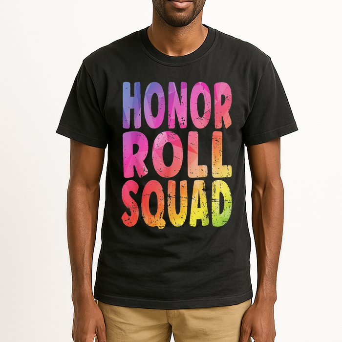 Honor Roll Squad Colorful Text Honor Roll Student Tall T-Shirt
