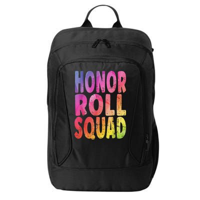Honor Roll Squad Colorful Text Honor Roll Student City Backpack