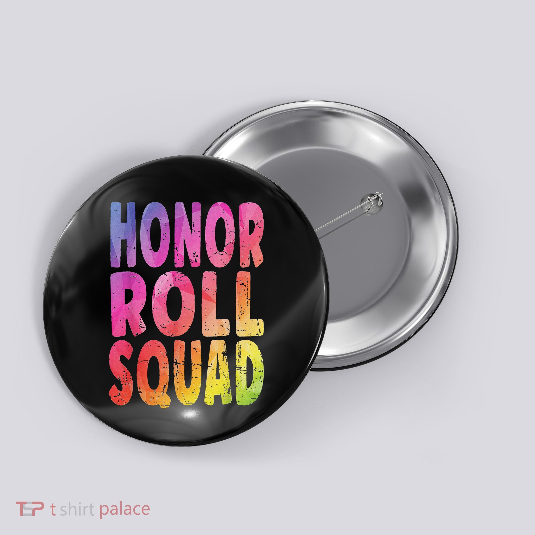 Honor Roll Squad Colorful Text Honor Roll Student Button