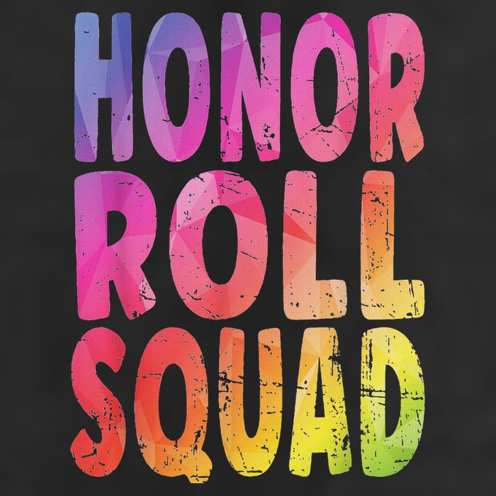 Honor Roll Squad Colorful Text Honor Roll Student Hat