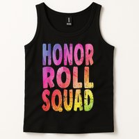 Honor Roll Squad Colorful Text Honor Roll Student Tank Top