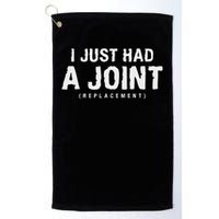 Hip Replacement Surgery Gift For Recovery I Just Had A Joint Replacement Black Golf Towel