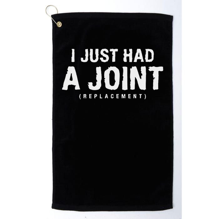 Hip Replacement Surgery Gift For Recovery I Just Had A Joint Replacement Black Golf Towel