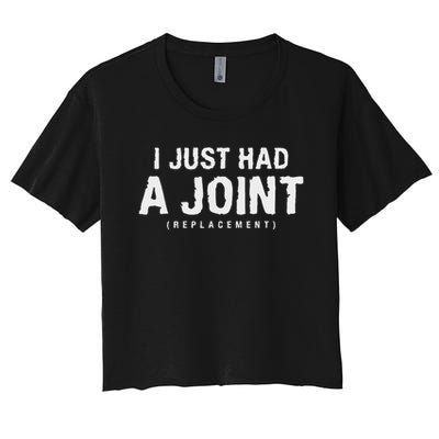 Hip Replacement Surgery Gift For Recovery I Just Had A Joint Replacement Black Crop Top