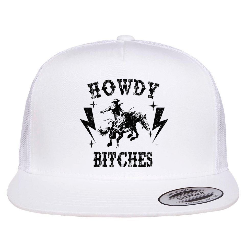 Howdy Rodeo 's Western Country Nashville Cow Flat Bill Trucker Hat