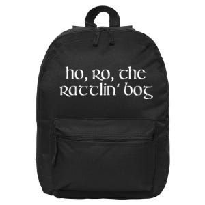 Ho Ro The Rattlin Bog St. Paddys Day Irish Drinking 16 in Basic Backpack