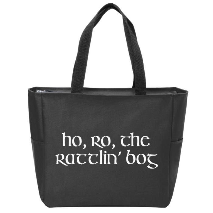 Ho Ro The Rattlin Bog St. Paddys Day Irish Drinking Zip Tote Bag