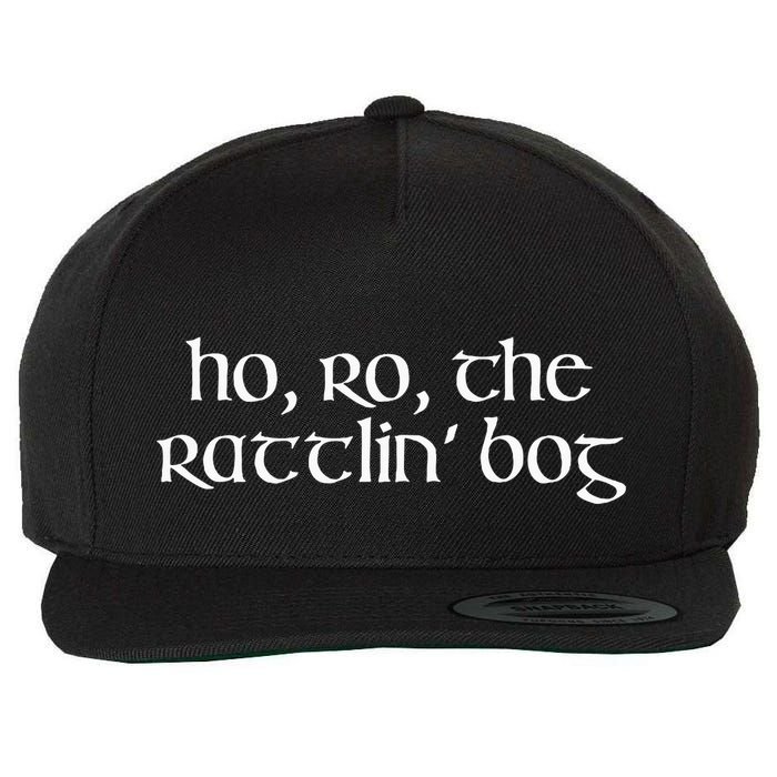 Ho Ro The Rattlin Bog St. Paddys Day Irish Drinking Wool Snapback Cap