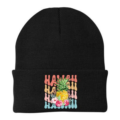 Hawaii Retro Tropical Pineapple Floral Beanie