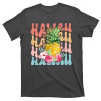 Hawaii Retro Tropical Pineapple Floral T-Shirt