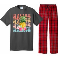 Hawaii Retro Tropical Pineapple Floral Pajama Set