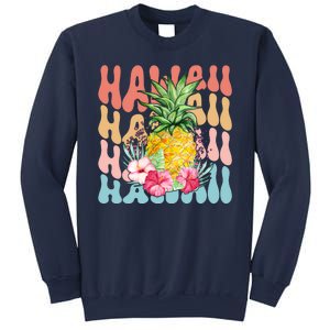 Hawaii Retro Tropical Pineapple Floral Sweatshirt