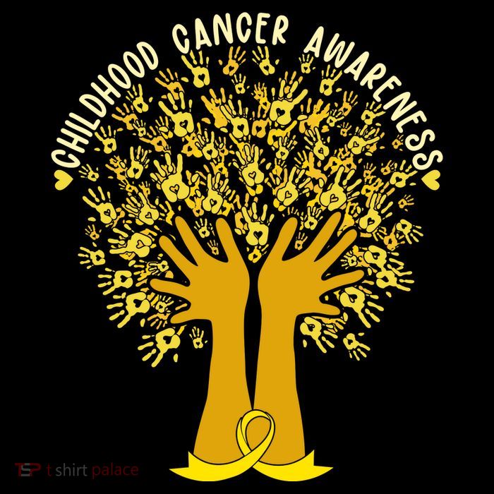 Handprint Ribbon Tree Childhood Cancer Awareness Flatbill Hat
