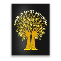Handprint Ribbon Tree Childhood Cancer Awareness Poster