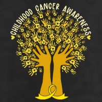 Handprint Ribbon Tree Childhood Cancer Awareness Trucker Hat