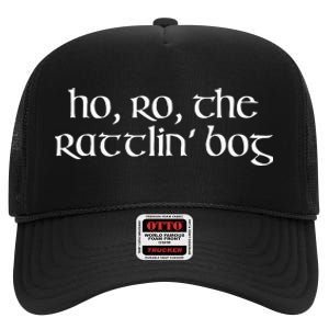 Ho Ro The Rattlin Bog St. Paddys Day Irish Drinking High Crown Mesh Back Trucker Hat