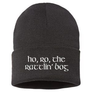 Ho Ro The Rattlin Bog St. Paddys Day Irish Drinking Sustainable Knit Beanie