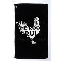 He Rules The Roost I Rule The Rooster Funny Boss Chickens Golf Towel