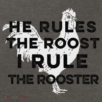 He Rules The Roost I Rule The Rooster Funny Boss Chickens Cotton Canvas Backpack