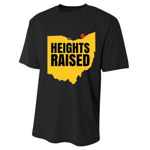 Heights Raised The Cleveland Heights Performance Sprint T-Shirt