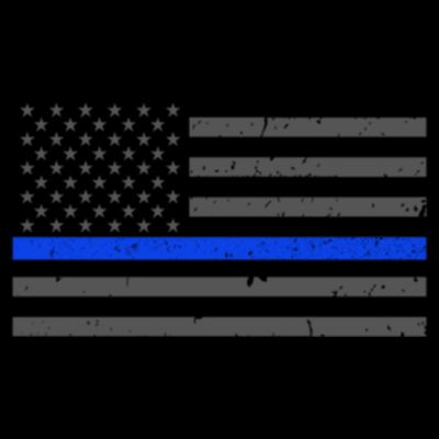 Honor Respect Thin Blue Line Flag Gift Police Gift T-Shirt