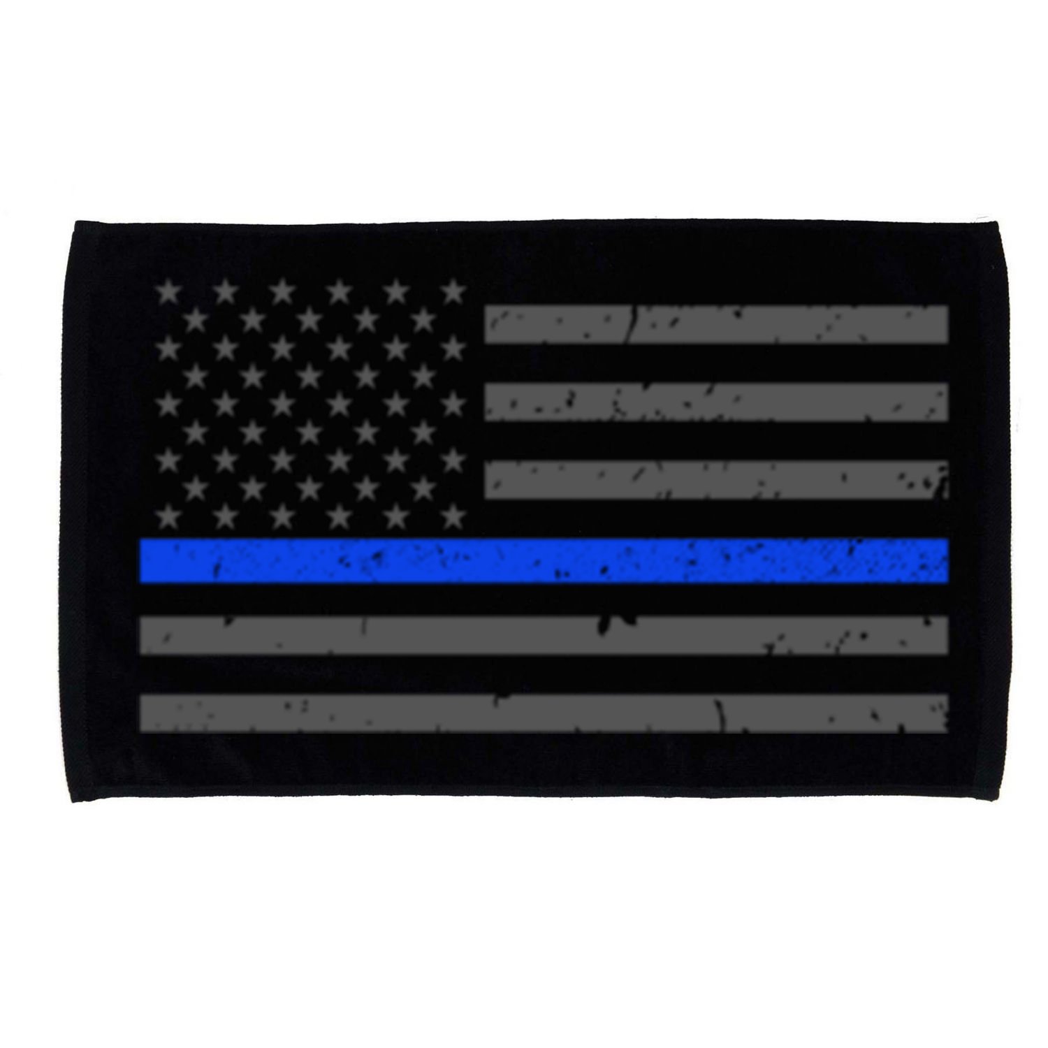 Honor Respect Thin Blue Line Flag Gift Police Gift Microfiber Hand Towel