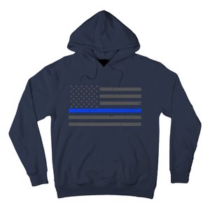 Honor Respect Thin Blue Line Flag Gift Police Gift Hoodie