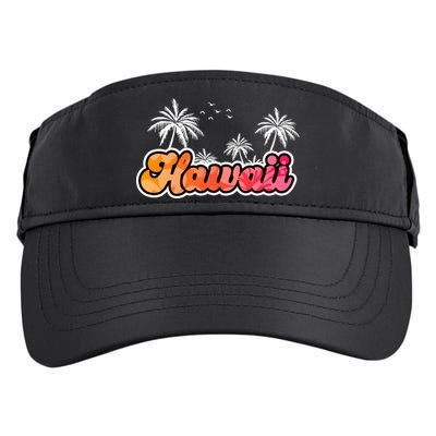 Hawaii Retro Tropical Adult Drive Performance Visor